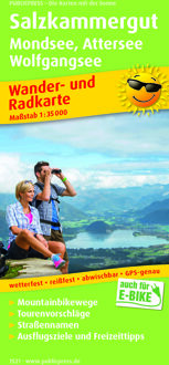 Fietskaart - Wandelkaart 1521 Salzkammergut / Mondsee / Attersee / Wolfgangsee | Public Press