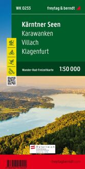 Fietskaart - Wandelkaart 233 Wôrthersee Umg. - Klagenfurt - Karawanken | Freytag & Berndt