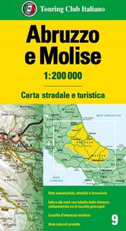 Fietskaart - Wegenkaart - landkaart 9 Abruzzo Molise - Abruzzen | Touring Club Italiano