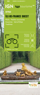 Fietskaart - Wegenkaart - landkaart D75O Top D100 Ile-de-France Ouest Paris Petite couronne Essonne | IGN - Institut Géographique National