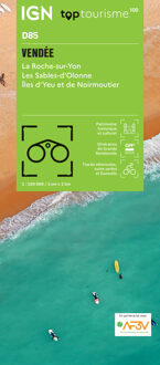 Fietskaart - Wegenkaart - landkaart D85 Top D100 Vendée | IGN - Institut Géographique National