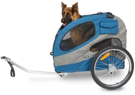 Fietskar voor honden Happy Ride L blauw