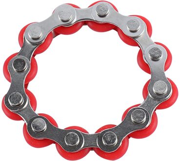 Fietsketting Fidget Speelgoed Stress Fidget Spinner Speelgoed Stress Angst Relief Volwassen Kinderen Speelgoed Juguetes Para Adultos #01 Rood
