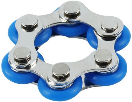 Fietsketting Fidget Speelgoed Volwassen Kinderen Stress Fidget Speelgoed Antistress Angst Relief Volwassenen Speelgoed Juguetes Para Adultos #01 Blauw
