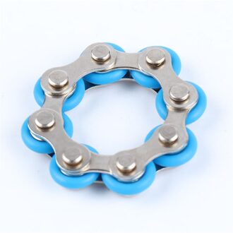 Fietsketting Stress Relief Speelgoed Autisme Stress En Angst Relief Speelgoed 2Pc Juguetes Magneet Ringen Fidget Антистресс Игрушки donker grijs