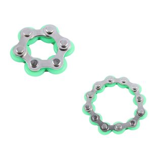 Fietsketting Stress Relief Speelgoed Simpel Dimpel Autisme Stress En Angst Relief Speelgoed Speelgoed Decompressie Speelgoed Антистресс Для Рук groen