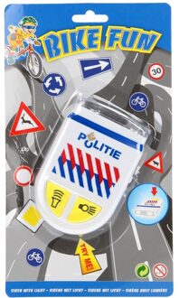 fietslamp bike fun politie met geluid Wit