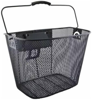 Fietsmand - draadmetaal - zwart - 34 x 25 x 26 cm - universeel