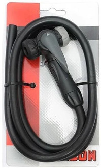 fietspompslang 110 cm voor Simson fietspomp 020601 Zwart