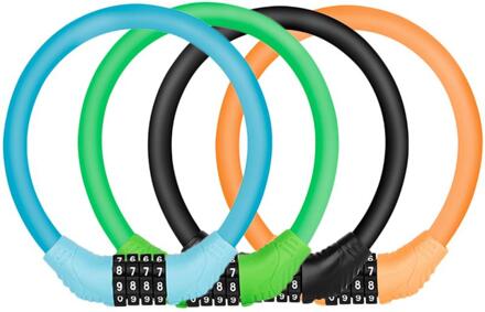 Fietsslot 4 Cijferige Code Combinatie Fiets Lock Fiets Security Lock Mtb Anti-Diefstal Slot Fiets Kettingslot Fiets accessoires willekeurig kleur
