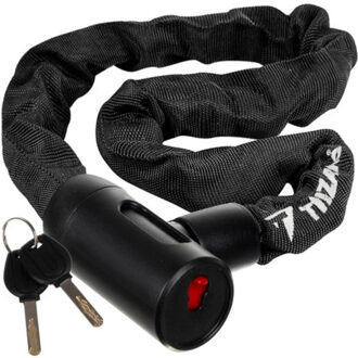 Fietsslot - L90 cm - zwart - RVS - ketting - fietsketting - beugelslot