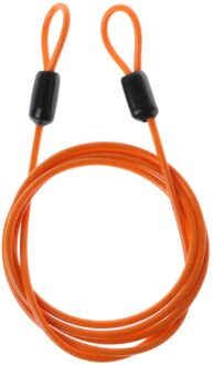 Fietsslot Staaldraad Kabel 1M Veiligheid Lus Cycling Bike Protector Anti Diefstal Oranje