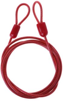 Fietsslot Staaldraad Kabel 1M Veiligheid Lus Cycling Bike Protector Anti Diefstal Rood