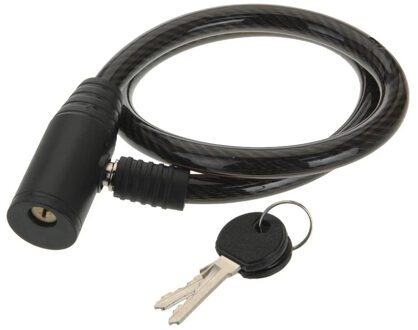 Fietsslot - zwart - 65 cm - incl. 2 sleutels