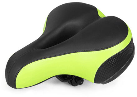 Fietsstoeltje Big Butt Zadel Fiets Zadel Mountainbike Zetel Fiets Accessoires Schokdemper Voorjaar Zadel Achterlicht groen