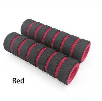 Fietsstuur Cover Grips Handgemaakte Lederen Anti-Slip Mtb Racefiets Grip Soft Bike Racing Fiets Motorfiets Accessoires Rood