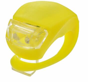 Fietsverlichting Achter Voor Waterdichte Led Fiets Accessoires Siliconen Berg Wiel Push Wit Clip Lighty Fietsen Waarschuwing Lamp geel-geel licht