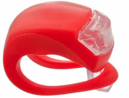 Fietsverlichting Achter Voor Waterdichte Led Fiets Accessoires Siliconen Berg Wiel Push Wit Clip Lighty Fietsen Waarschuwing Lamp rood-rood licht