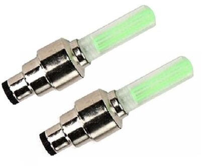 Fietswielverlichting firefly ventiel LED lampjes groen 2 stuks - Action products