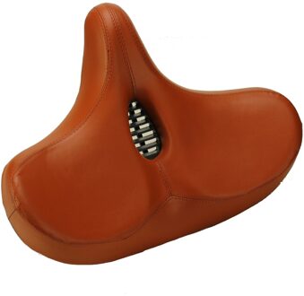 Fietszadel City Extra breed Bruin XXXXL Fietszadel met Gleuf Tegen Zadelpijn - Default