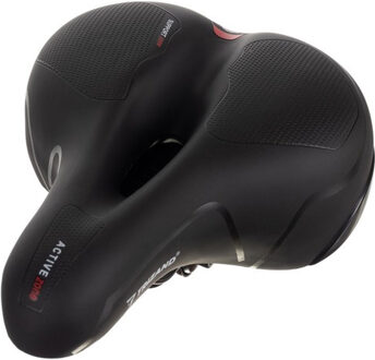 Fietszadel - comfortabel - met ventilatie - zwart - waterdicht - heren/dames