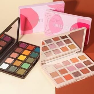Fifteen Color Versatile Eyeshadow Palette - 3 Types 02# Cherry Blossoms - 50g