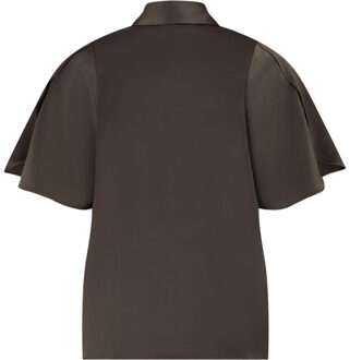 Fifth House Joline high collar blouse Bruin - 40