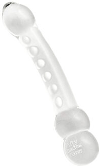 Fifty Shades of Grey glazen massage dildo - transparant - 000