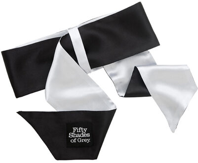 Fifty Shades of Grey of Grey Satijnen Restraint Pols Tie - Blinddoek