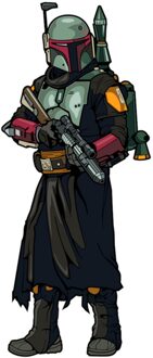 FiGPiN Star Wars The Mandalorian Boba Fett 3  Enamel Pin #734