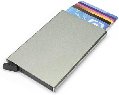 Figuretta Aluminium Hardcase Rfid Cardprotector Groengrijs