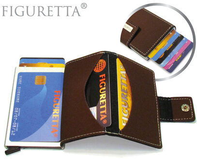 Figuretta Pasjeshouder 6 X 10 Cm Aluminium Zilver