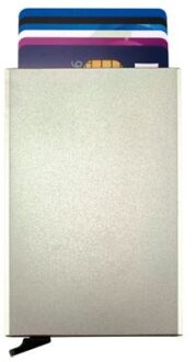 Figuretta Pasjeshouder 6 X 10 Cm Aluminium Zilver