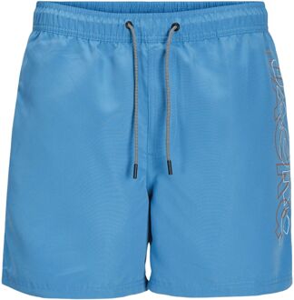 Fiji Double Logo Zwemshort Junior lichtblauw - 152