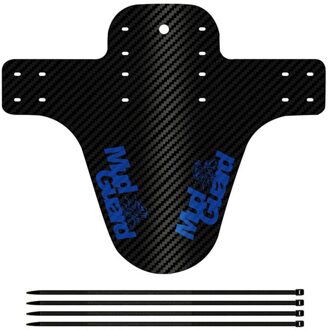 Fijne Fiets Fenders Fiets Spatbord Carbon Fiber Front/Achter Mtb Mountainbike Vleugels Modder Guard Fietsen Accessoires 8 kleuren blauw
