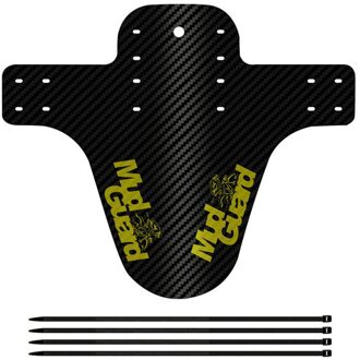 Fijne Fiets Fenders Fiets Spatbord Carbon Fiber Front/Achter Mtb Mountainbike Vleugels Modder Guard Fietsen Accessoires 8 Kleuren geel