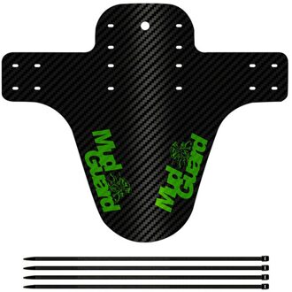Fijne Fiets Fenders Fiets Spatbord Carbon Fiber Front/Achter Mtb Mountainbike Vleugels Modder Guard Fietsen Accessoires 8 kleuren groen