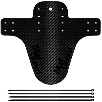 Fijne Fiets Fenders Fiets Spatbord Carbon Fiber Front/Achter Mtb Mountainbike Vleugels Modder Guard Fietsen Accessoires 8 kleuren zwart