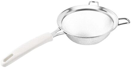 Fijnmazige Filter Eierklopper Rvs Double-Layer Netto Keuken Bakken Verf Tool Meel Borstel Fornuis Eierklopper Non-Slip Handvat A3