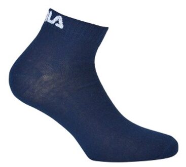 Fila 3 stuks Quarter Plain Socks Zwart,Grijs,Wit,Blauw - Maat 35/38,Maat 39/42,Maat 43/46