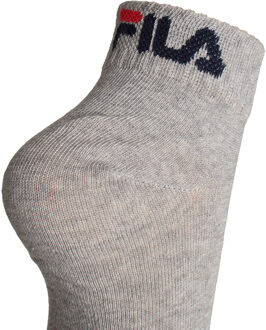 Fila Ankle Socks 3-Pack - Grijze Enkelsokken Grijs - 35 - 38