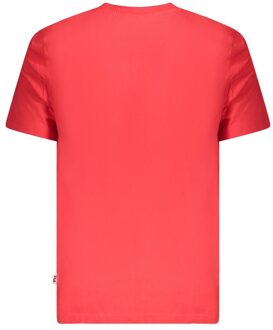 Fila Arch Logo T-shirt met Korte Mouwen Rood - XL