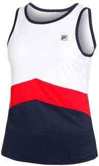 Fila Cleo Tanktop Dames-Wit,Veelkleurig - S