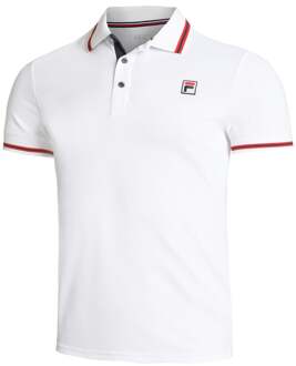 Fila Core Button Piro Polo Heren wit - 3XL