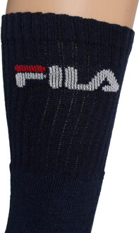 Fila crew sokken 3-pack blauw heren NAVY blauw - 39