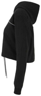 Fila Dames laagna bedrukte crop hoodie Zwart - M