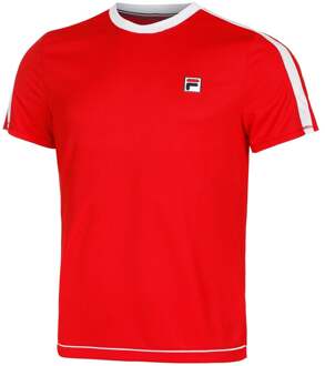 Fila Elias T-shirt Heren-Rood,Wit - M