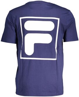 Fila Fbox Logo T-shirt Korte Mouwen Ronde Hals Paars - XL