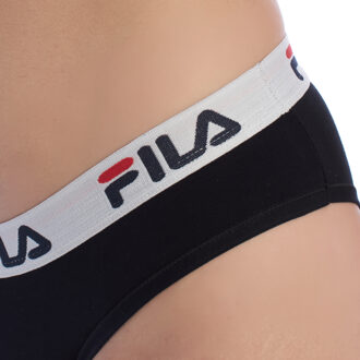 Fila FU6043 Damen-Bikinihose aus Baumwolle Zwart