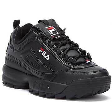 Fila Heren Dames Fila Disruptor II Premium Sportschoenen - (Zwart / Wit / Fila Rood) - EU 37.5 / UK 4.5